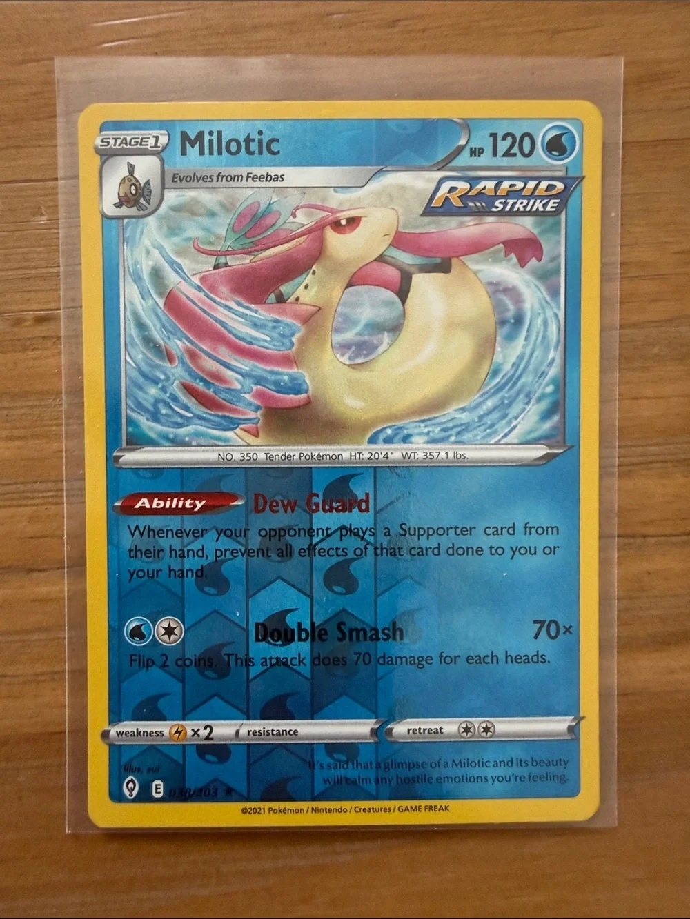 Feebas & Milotic Evolution Lot | 5 Pokémon Cards | Reverse Holo ✨5/$25✨